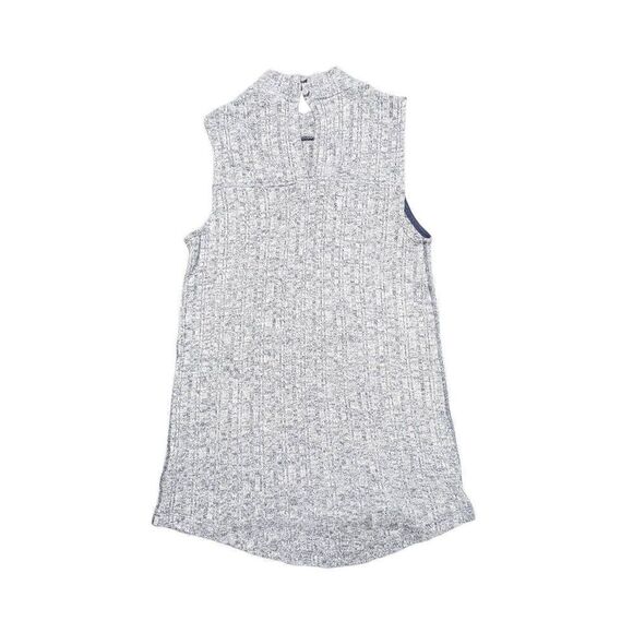 Antropologie PURE + GOOD Sleeveless Top with High 2 Neck Buttons & Round Hip Des - Picture 2 of 7